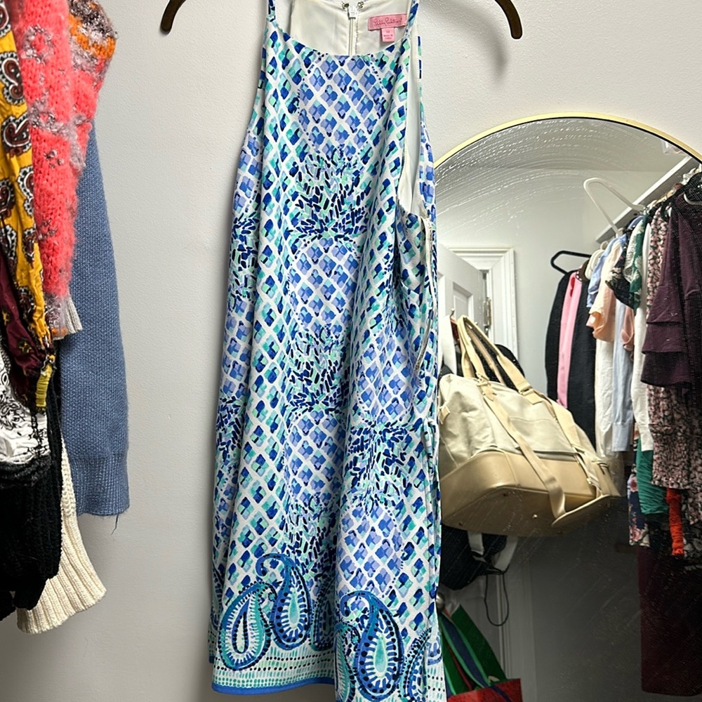 Lilly Pulitzer Blue and White Mini Dress